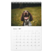 Doe mijn hond Afbeeldingen elke maand wit Kalender (Jan 2027)