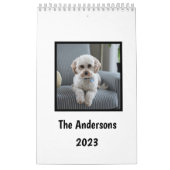 Doe mijn hond Afbeeldingen elke maand wit Kalender (Hoes)