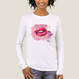 Doe mijn Vibe geen Dood Roze Lippen Y2K Coquette T Tri-Blend Shirt