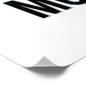 Doe minder - het Witte Anti-Inspirerend Poster van (Hoek)