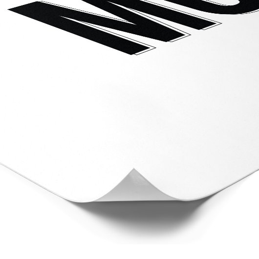 Doe minder - het Witte Anti-Inspirerend Poster van (Hoek)