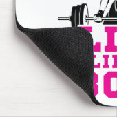 Doe net als een dame als een boss Fitness Motivate Muismat (Hoek)