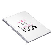 Doe net als een dame denken als een baas notitieboek (Rechterzijde)