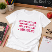 Doe net alsof ik er niet ben Grappige Introvert Tri-Blend Shirt