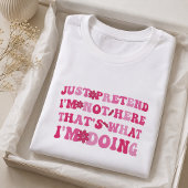 Doe net alsof ik er niet ben Grappige Introvert Tri-Blend Shirt