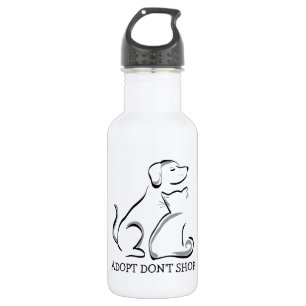 Doe niet aan de kant van de Dog Cat Rescue Water B Waterfles