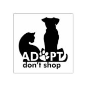 Doe niet aan de kant van Dog Cat Rubberstempel (Afrduk)