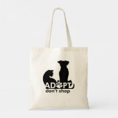 Doe niet aan de kant van Dog Cat Tote Bag (Achterkant)