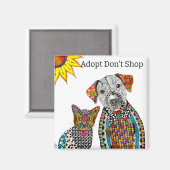 Doe niet aan de winkel Dog en Cat Magnet (Voorkant / Achterkant)