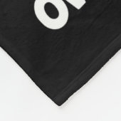 Doe niet alsof je iets bent dat je niet weet gek b fleece deken (Hoek)