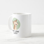 Doe niet bang om fijn te zijn grappige deer Pun Koffiemok (Voorkant links)