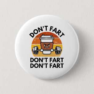 Doe Niet Grappig Fitness Gym Workout Gewichtheffen Ronde Button 5,7 Cm