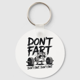 Doe Niet Grappig Stinken Wasbeer Fitness Gym Worko Sleutelhanger