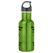 Doe niet meer met de Bari Sax Player Waterfles (Voorkant)