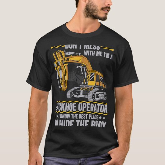Doe niet meer met een backstoreoperator t-shirt (Voorkant)