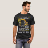 Doe niet meer met een backstoreoperator t-shirt (Voorkant volledig)