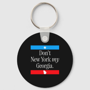 Doe niet New York mijn Georgia grappige staat trot Sleutelhanger