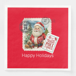 Doe niet open tot kerstpapieren servetten