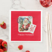 Doe niet open tot kerstpapieren servetten (Insitu)