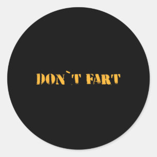 Doe Niet Scheten Bodybuilding Eiwit Fitness Gewich Ronde Sticker