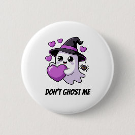 Doe Niet Vervloek Mij Schattig Halloween Geest Gra Ronde Button 5,7 Cm