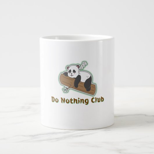 Doe niets met Club Panda Grote Koffiekop (Voorkant)