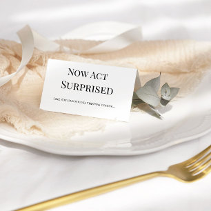 Doe nu alsof je verrast bentFunny maid maid-voorst Kaart