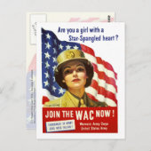 Doe nu mee aan de WAC! OorlogsPoster Briefkaart (Voorkant / Achterkant)