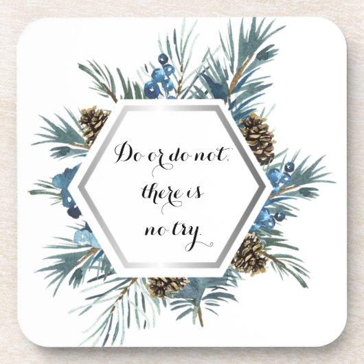 Doe of niet, er is geen poging bier onderzetter (Voorkant)