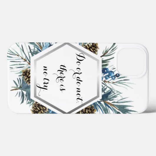 Doe of niet, er is geen poging Case-Mate iPhone case (Achterkant (horizontaal))