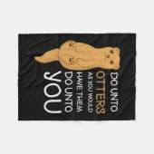 Doe Onto Otters Grappige Zeeotter Fleece Deken (Voorkant (Horizontaal))