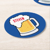 DOE! Papier Onderzetters Bier - Rond - Aangepast (Gebogen)