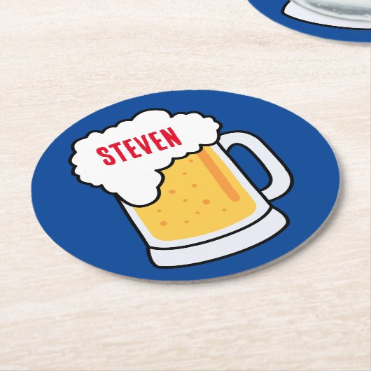 DOE! Papier Onderzetters Bier - Rond - Aangepast (Gebogen)