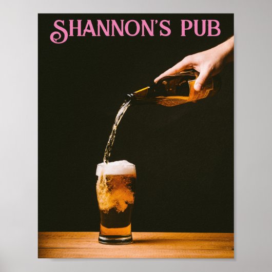 DOE! Pub She-Shed Poster - Naam toevoegen (Voorkant)