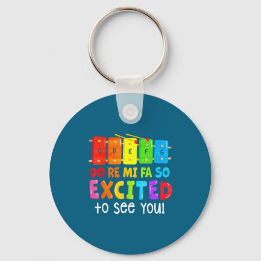 Doe Re Mi Fa So Opgewonden Sleutelhanger (Voorkant)