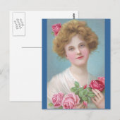 Doe Rozen op je borst Briefkaart (Voorkant / Achterkant)