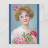 Doe Rozen op je borst Briefkaart (Voorkant)