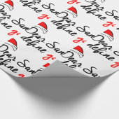 DOE SANTA, VIND GOED. NAUGHTY LIST. CADEAUPAPIER (Hoek)