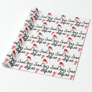 DOE SANTA, VIND GOED. NAUGHTY LIST. CADEAUPAPIER