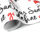 DOE SANTA, VIND GOED. NAUGHTY LIST. CADEAUPAPIER (Rol Hoek)
