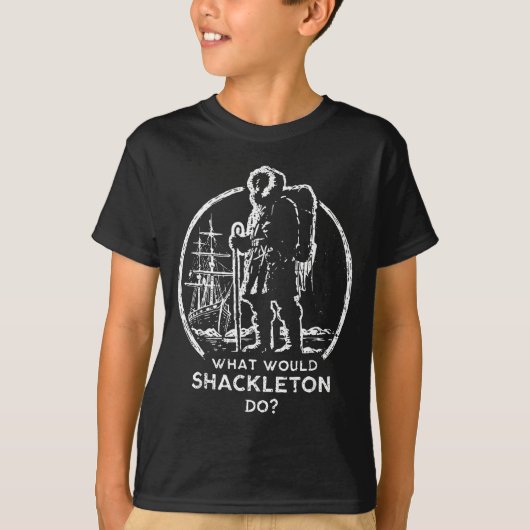 Doe Shackleton Leiderschap Energie Managers Retro T-shirt (Voorkant)