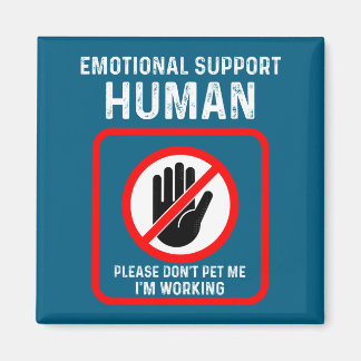 Doe Shirt Emotionele Ondersteuning Menselijke Hall Magneet