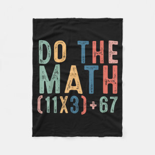 Doe Shirt Wiskunde 100 Dagen School Leraar Fleece Deken