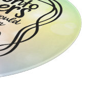 Doe tot anderen het glazen snijbord snijplank (Hoek)