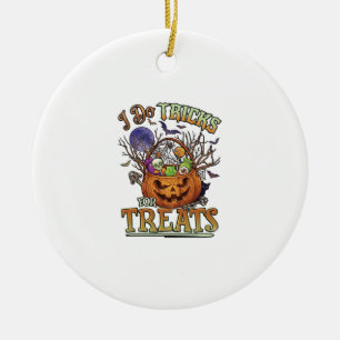 Doe Trucs Snoepjes Halloween Pompoen Mand Snoep S Keramisch Ornament