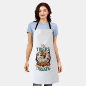 Doe Trucs Snoepjes Halloween Pug Heksenhoed Pompoe Schort (Gedragen)