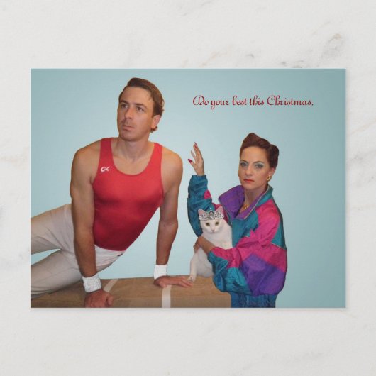 Doe uw beste deze Kerstmis Feestdagenkaart (Voorkant)