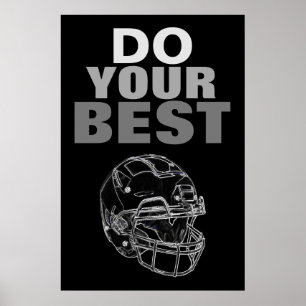 Doe uw beste Football Inspirerend Poster