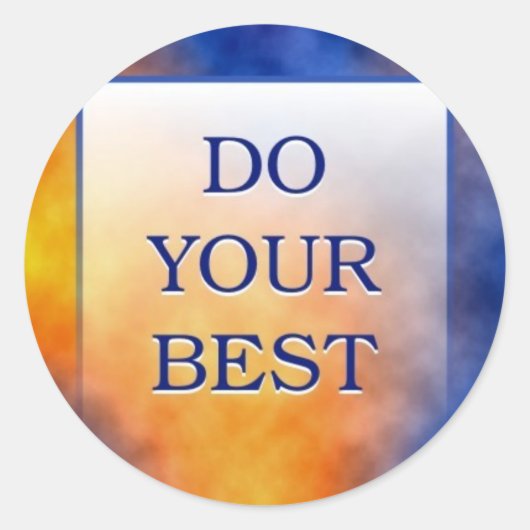 DOE UW BESTE RONDE STICKER (Voorkant)