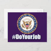 Doe uw Briefkaart van het baancongres (Voorkant / Achterkant)